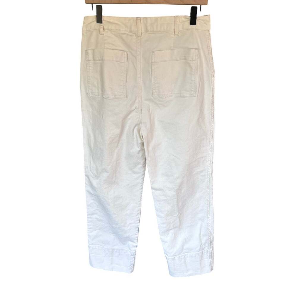 Boden Tan Denim Turn-Up Wide Leg Trousers US 8 / UK 12